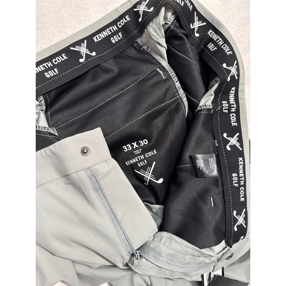 Kenneth Cole Golf Pants Mens 33x30 Performance Dark Stone Grey NWT K09E49DA81 - Picture 5 of 10